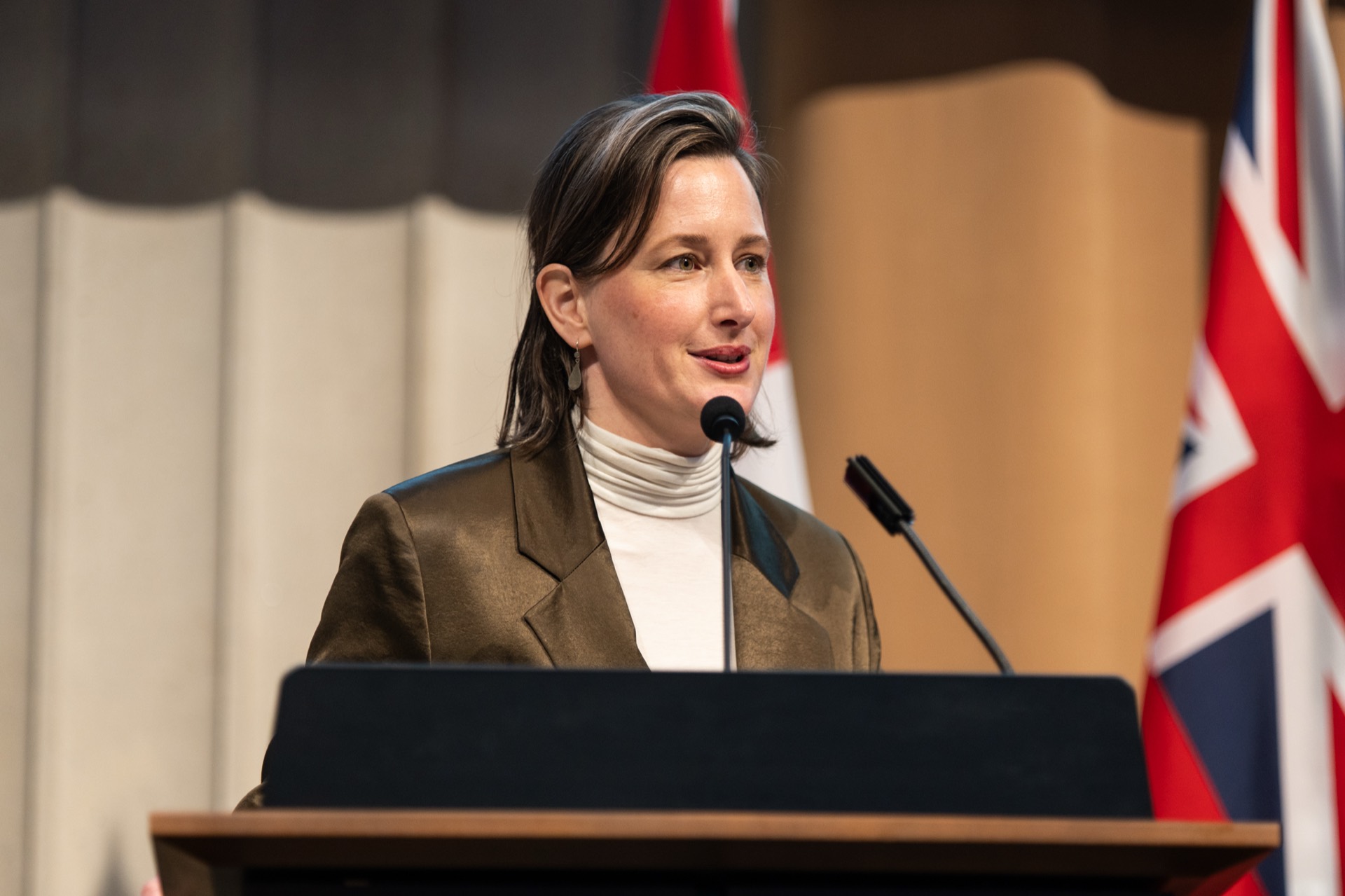 CMTD researcher at a conference